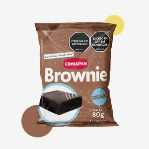 Brownie cubierto de chocolate