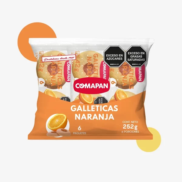 Galleticas de naranja paquete x6