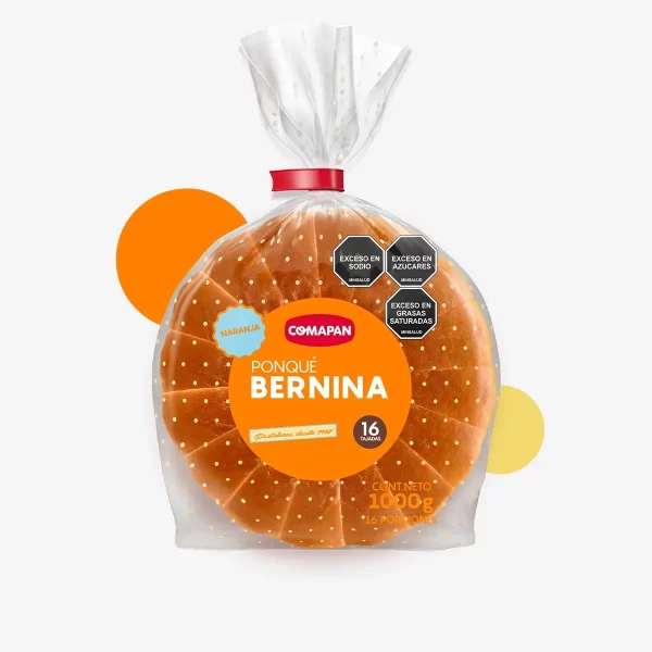 Ponqué bernina naranja